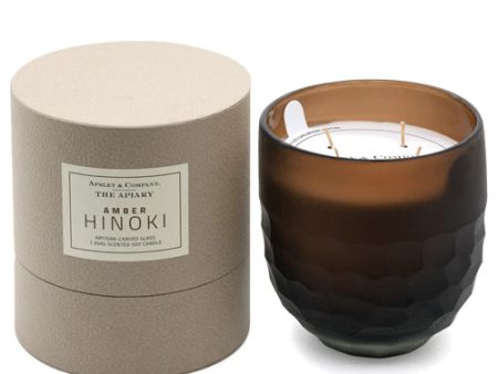 Amber Hinoki Apiary Candle 1.35kg by Apsley and Company Online Sale