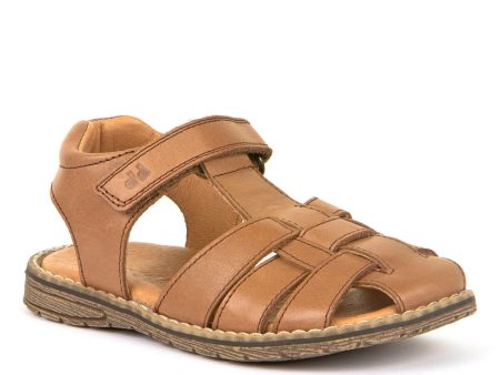 Dressy Kid s Leather Sandal - Brown Online Sale