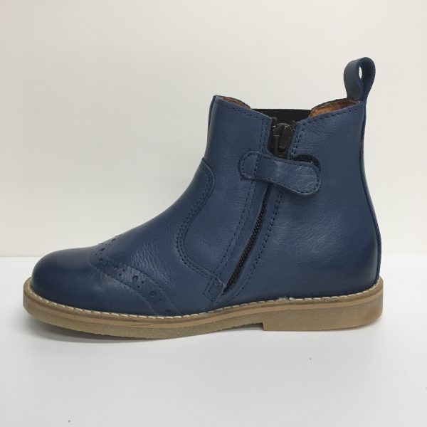 Leather Chelsea Ankle Boot - Blue Online Hot Sale