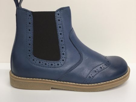 Leather Chelsea Ankle Boot - Blue Online Hot Sale