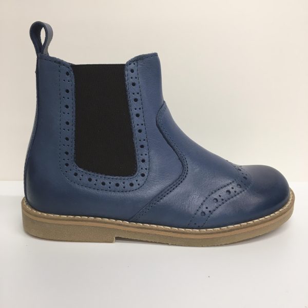 Leather Chelsea Ankle Boot - Blue Online Hot Sale