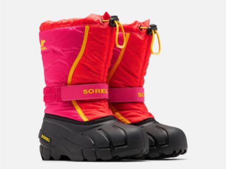 Flurry Kid s Insulated Snow Boot - Poppy Red Cactus Pink Supply