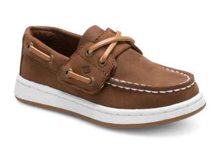 Sperry Cup II Kid s Jr Boat Shoe - Brown Leather Supply