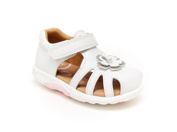 SRTech Eleni Kid s Leather Sandal - White Sale