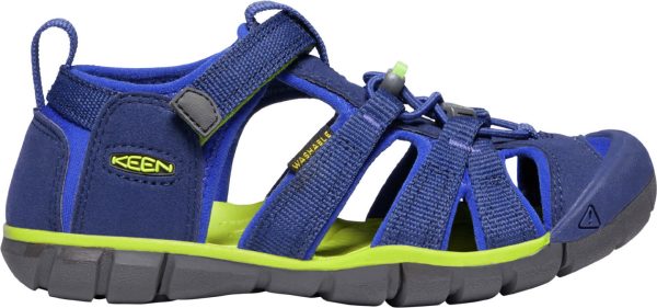 Seacamp II Kids  CNX Active Sandal - Blue Depths Chartreuse Online now