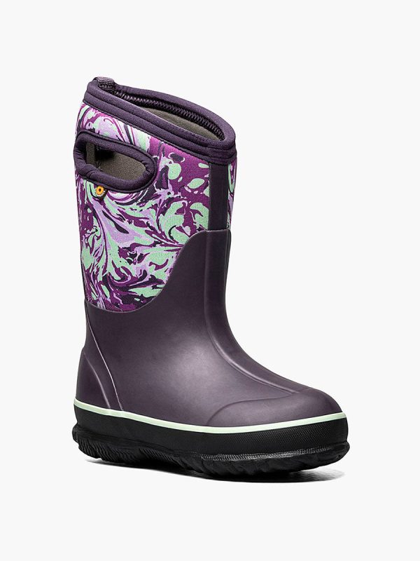 Classic Kid s Marbled Boot - Purple Hot on Sale