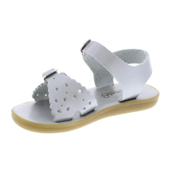 Ariel Casual Kid s Sandal - Silver Leather Fashion