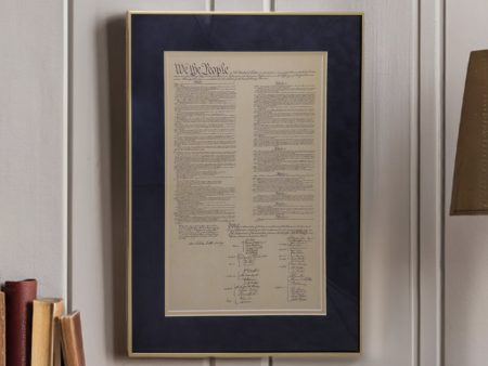 U.S. Constitution in Classic Finish Metal Frame Hot on Sale