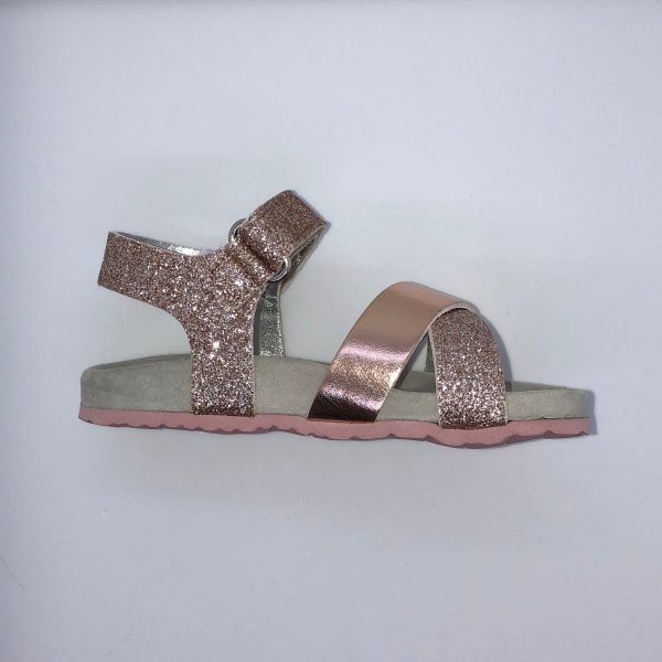 Sho.e.b.76 Kids Glitter Sandal - Rose Gold Online