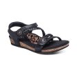 Jillian Women s Braided Quarter Strap Sandal - Black Supply