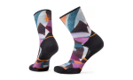 Trail Run Targeted Cushion Women s Mosaic Pieces Print Crew Socks - Black For Cheap