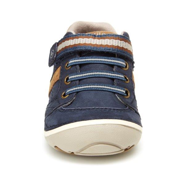 Soft Motion Artie (First Walking) Sneaker - Navy Tan For Sale