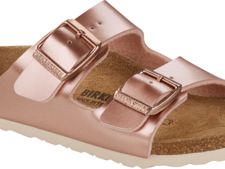 Arizona Kid s BirkoFlor Sandal - Electric Metallic Copper Fashion