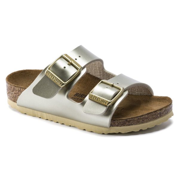 Arizona Kid s BirkoFlor Sandal - Electric Metallic Gold Supply