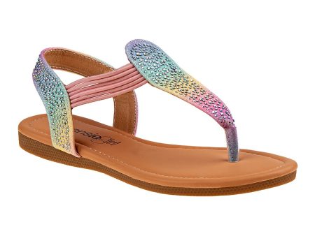 Kensie Girl Kid s Fashion Sandals - Rainbow Tie Dye Cheap