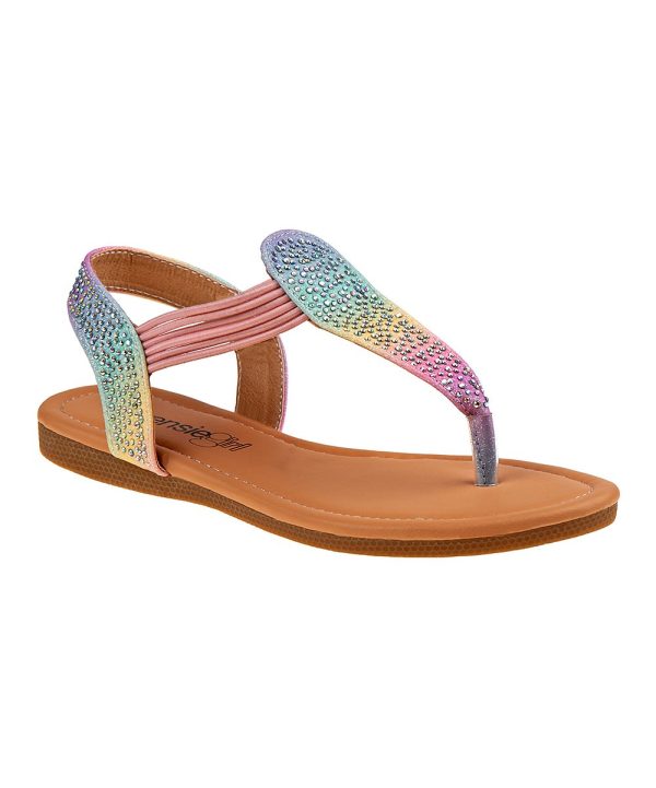 Kensie Girl Kid s Fashion Sandals - Rainbow Tie Dye Cheap