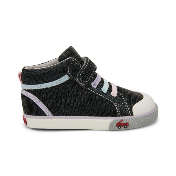 Peyton Hi-Top Sneaker - Black Sparkle Online