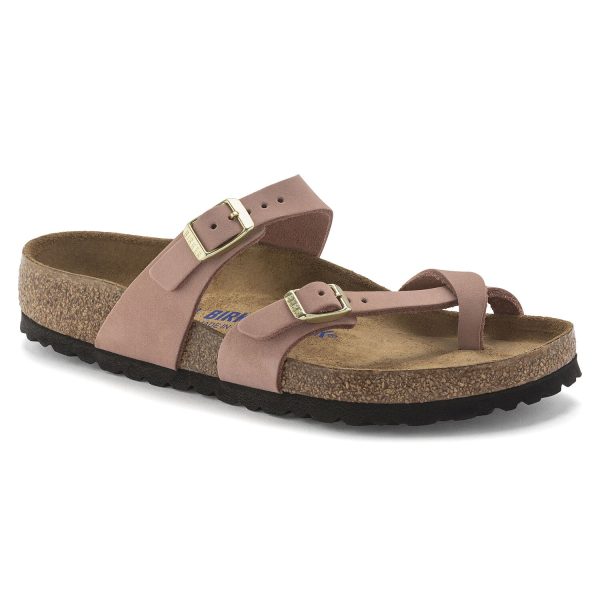 Mayari Women s Soft Footbed Leather Sandal - Old Rose Discount