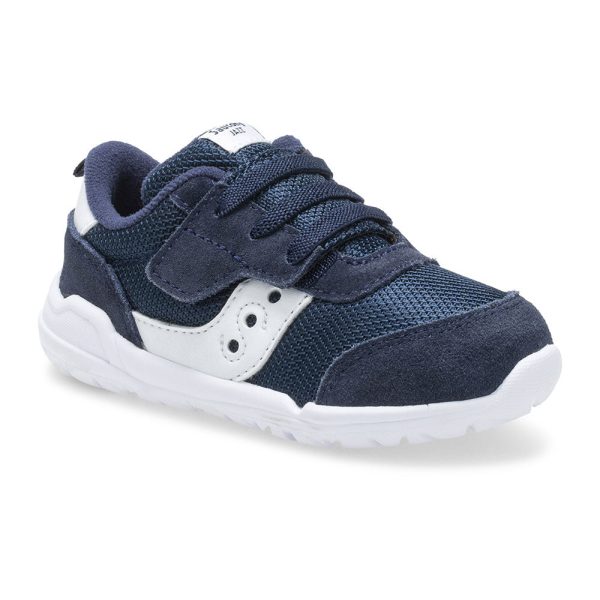 Saucony Little Kid s Jazz Riff Sneaker - Navy White Discount