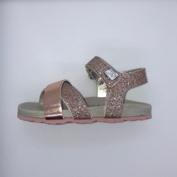 Sho.e.b.76 Kids Glitter Sandal - Rose Gold Online