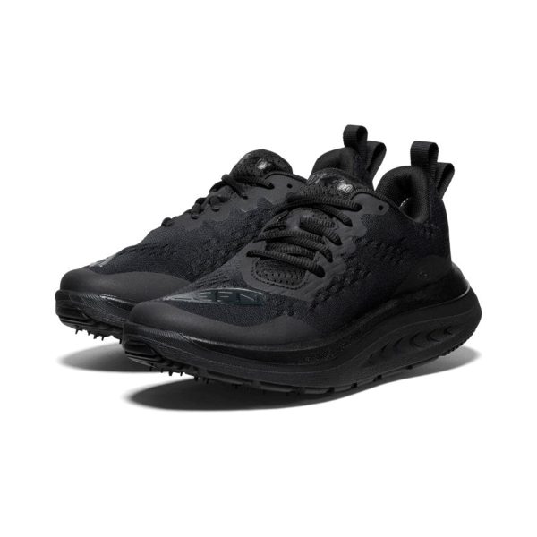 WK400 Men s Athletic Walking Shoe - Triple Black Fashion