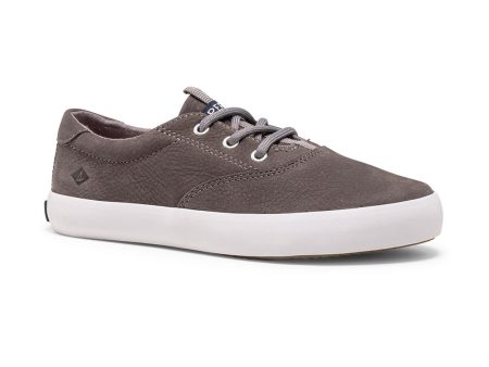 Spinnaker Big Kid s Washable Sneaker - Grey Leather on Sale