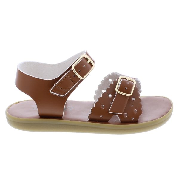 Ariel Eco Kid s Casual Sandal - Tan Microfiber Online now