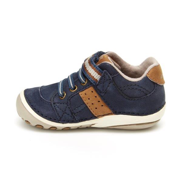 Soft Motion Artie (First Walking) Sneaker - Navy Tan For Sale