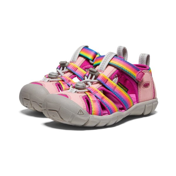 Seacamp II Kids  CNX Active Sandal - Rainbow Festival Fuchsia on Sale