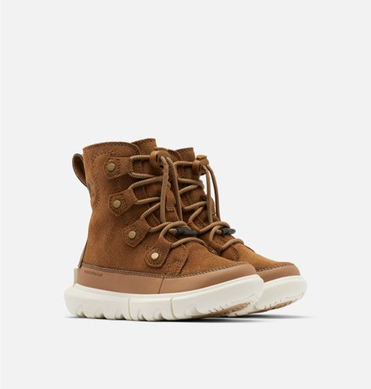 Sorel Explorer Kid s Waterproof Boot - Velvet Tan, Chalk Online Sale