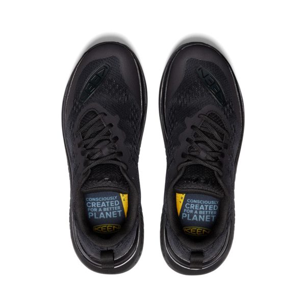 WK400 Men s Athletic Walking Shoe - Triple Black Fashion