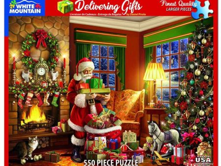 ⭐HOLIDAY⭐ Delivering Gifts Jigsaw Puzzle - 550 Piece Online Hot Sale