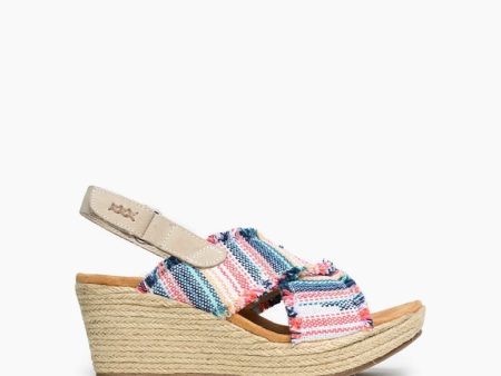 Womens  Breeze Wedge Platform Sandal - Multi Discount