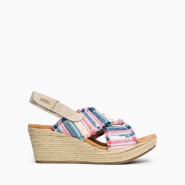 Womens  Breeze Wedge Platform Sandal - Multi Discount