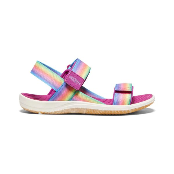 Elle Backstrap Kids  Sandal - Rainbow Festival Fuchsia For Sale