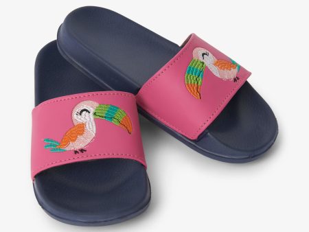 Tropical Birds Slide On Sandals Online Hot Sale