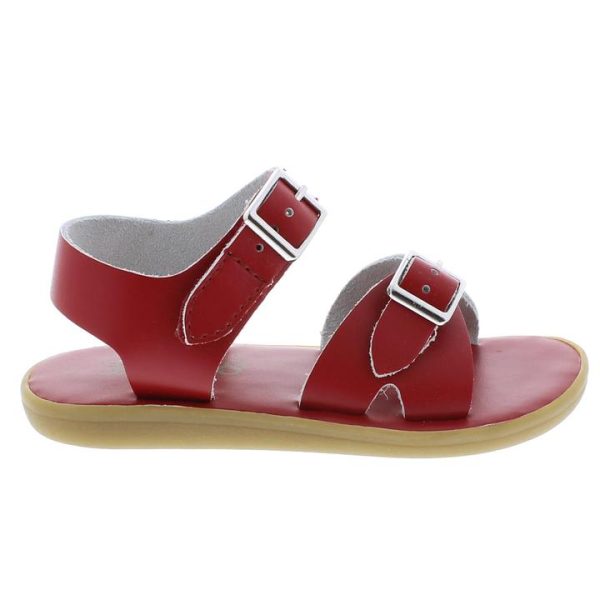 Tide Casual Kid s Leather Sandal - Apple Red Discount