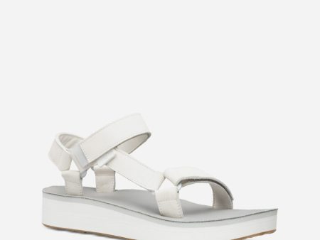 Midform Universal Leather Women s Sandal - White Supply