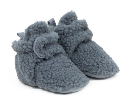 Snap Booties Sherpa - Grey Fashion