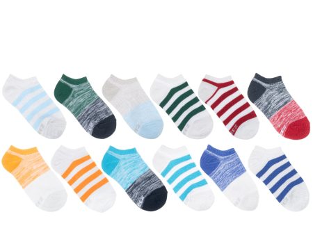 12pk NS Kid s Free Run Stripes Socks - Asst Brights Online now