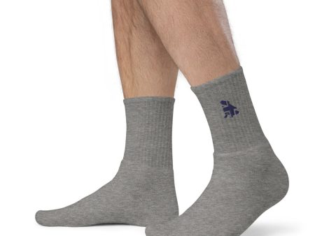 British Union Dog Embroidered socks For Cheap