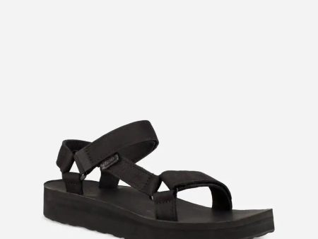 Midform Universal Leather Women s Sandal - Black Online now