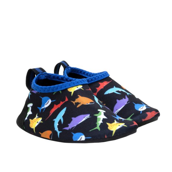 Multi Sharks Aqua Shoes - Black Online