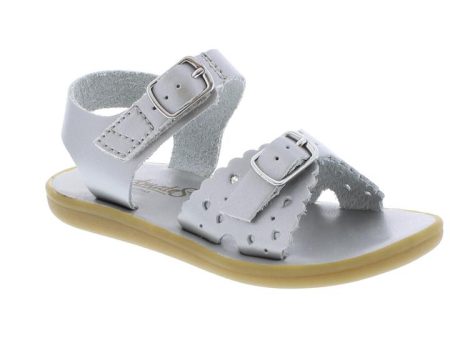 Ariel Casual Kid s Sandal - Silver Leather Fashion