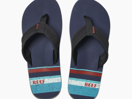 REEF MENS WATERS SANDAL - NAVY STRIPE Supply