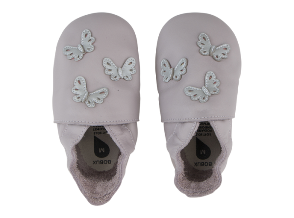 Soft Sole Leather - Lilac Butterflies For Sale