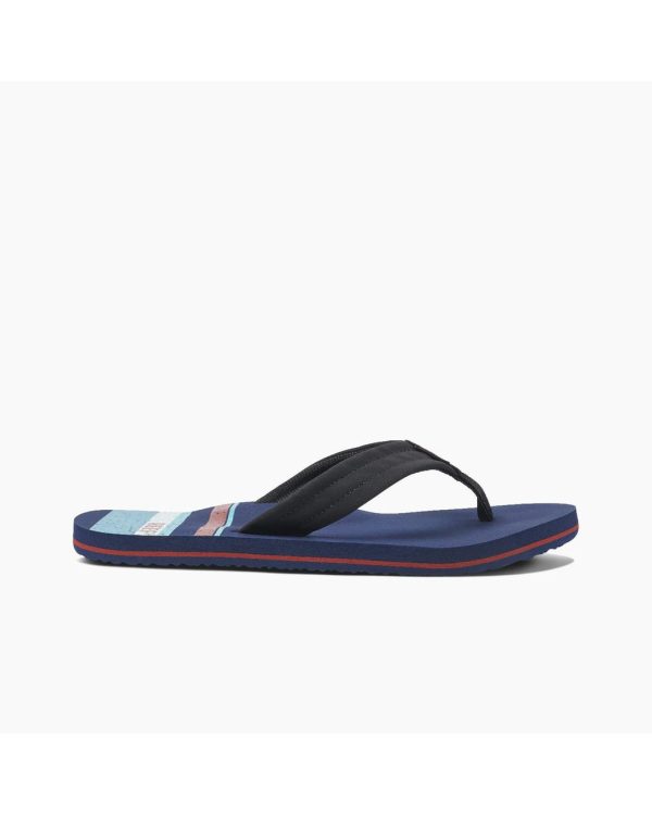 REEF MENS WATERS SANDAL - NAVY STRIPE Supply