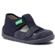 Canvas Kid s Euro Sandal - Navy Textile Fashion