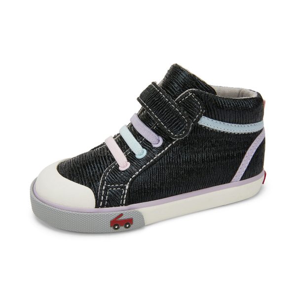 Peyton Hi-Top Sneaker - Black Sparkle Online