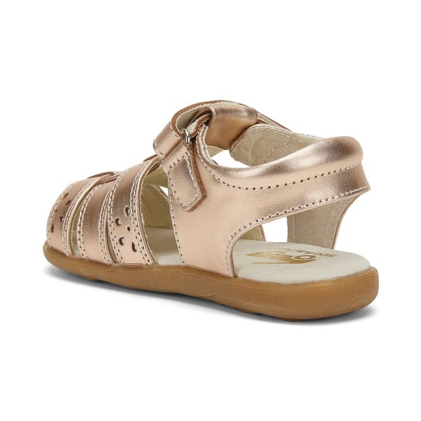 Gloria IV Kid s Leather Sandal - Rose Gold Online Sale